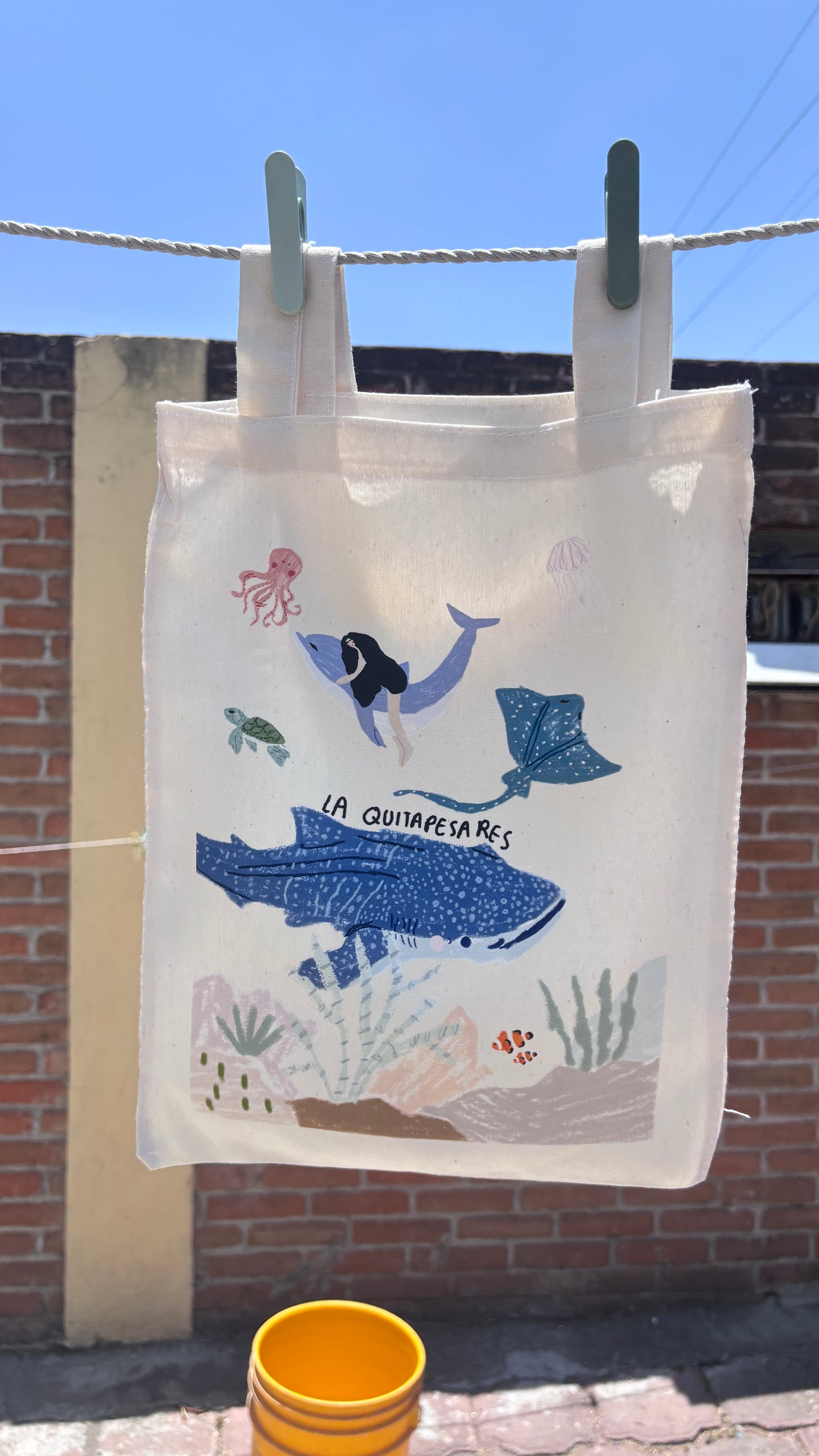 Tote bag mundo marino