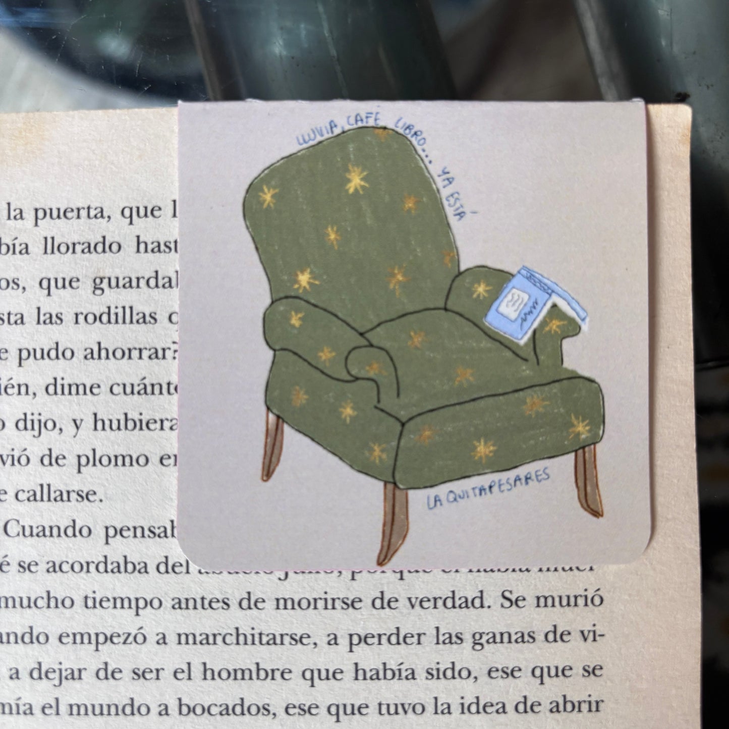 Separador de libros sillón