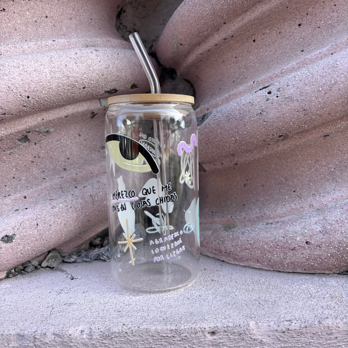 Vaso de cristal buena fortuna