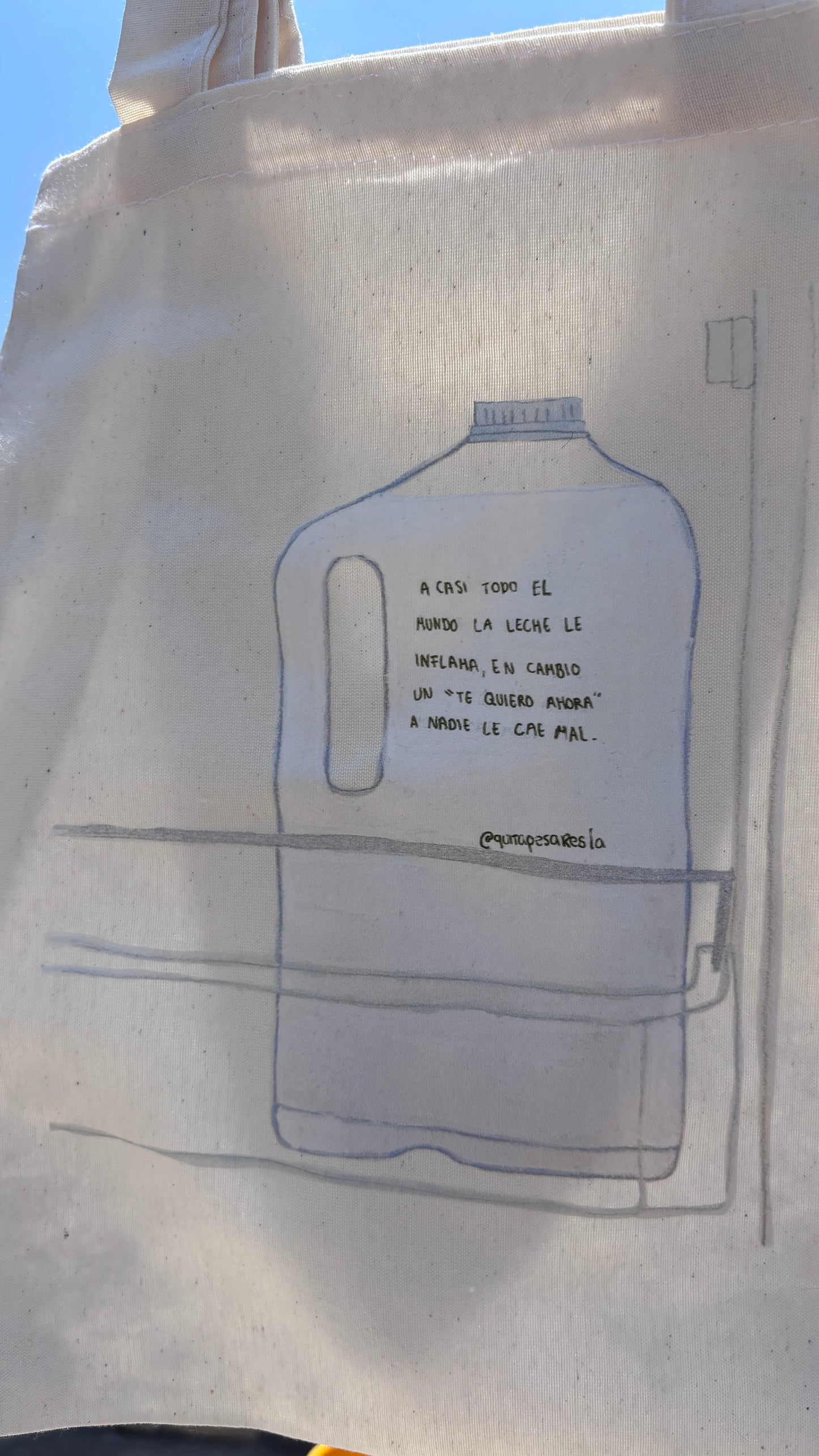 Tote bag leche