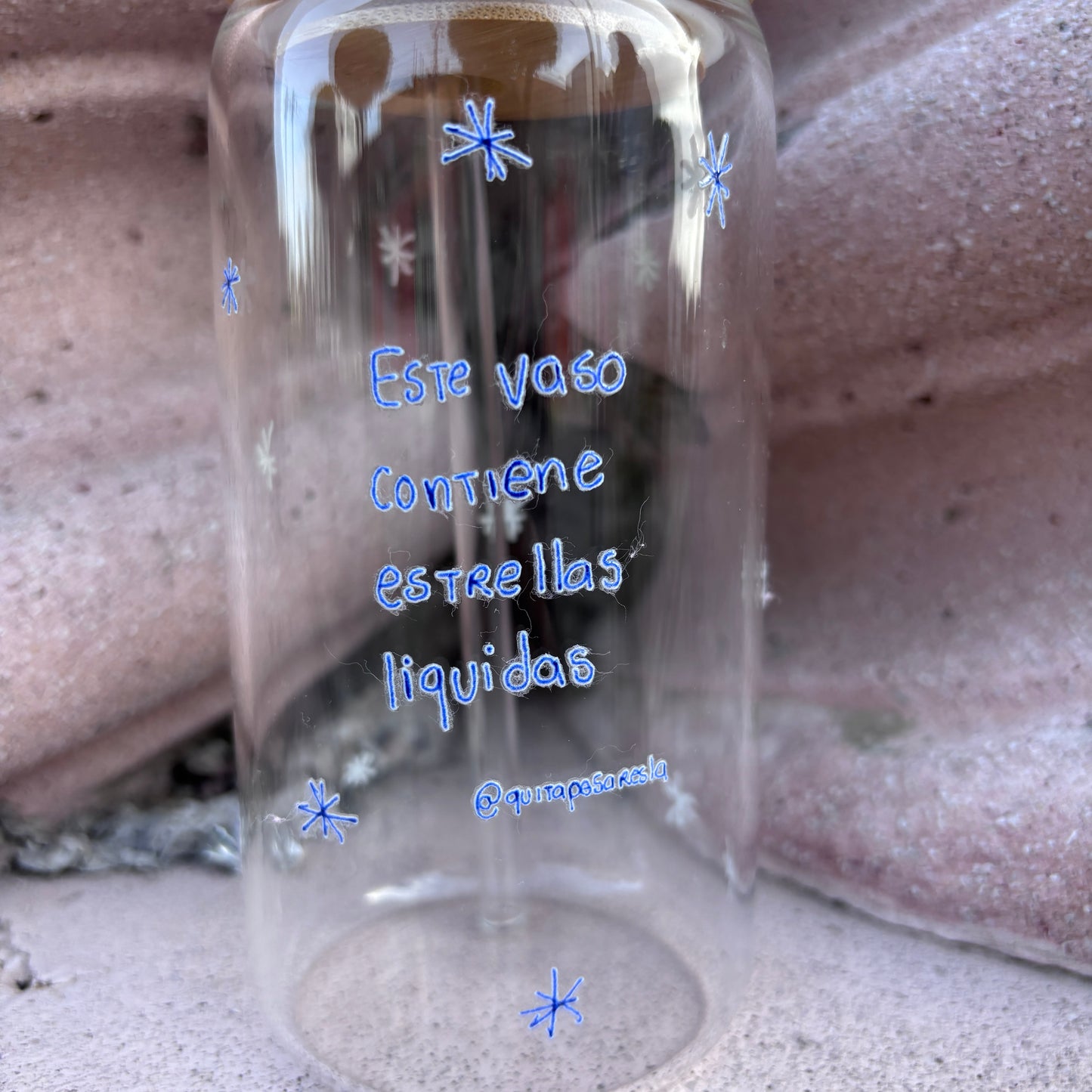 Vaso agüita de estrellas