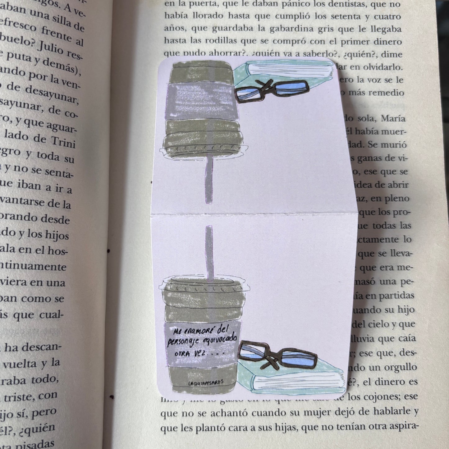 Separador de libros latte
