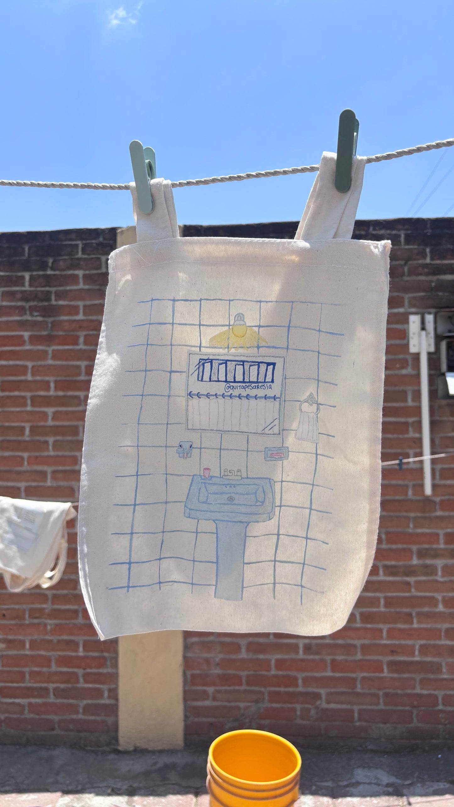 Tote bag lavabo