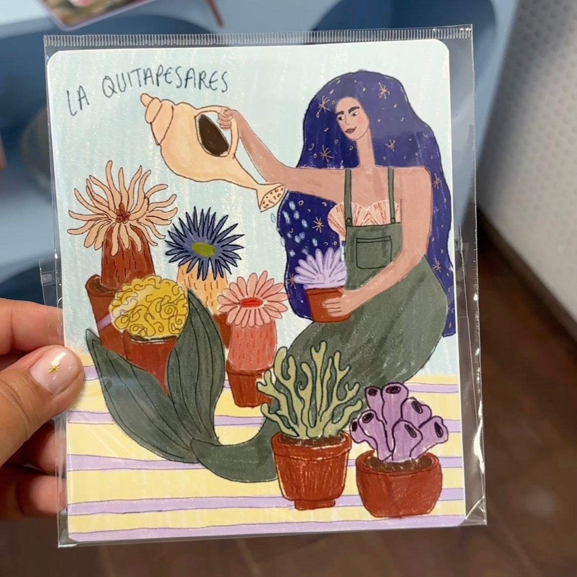 Print sirena cotidiana jardinera