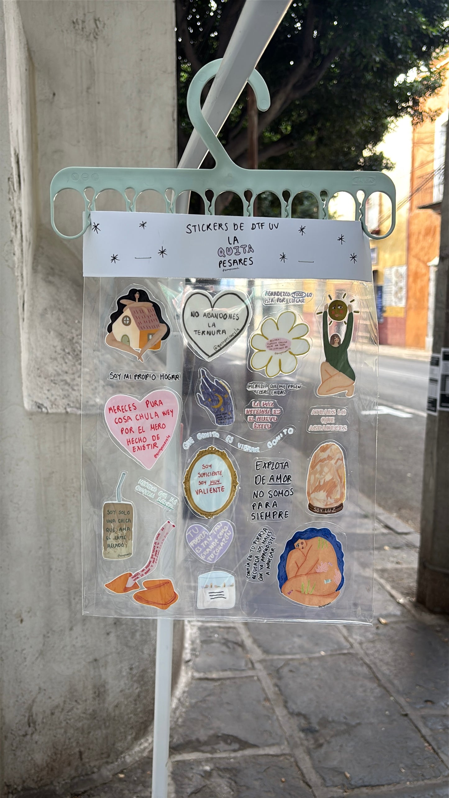 Stickers dtf UV amor propio