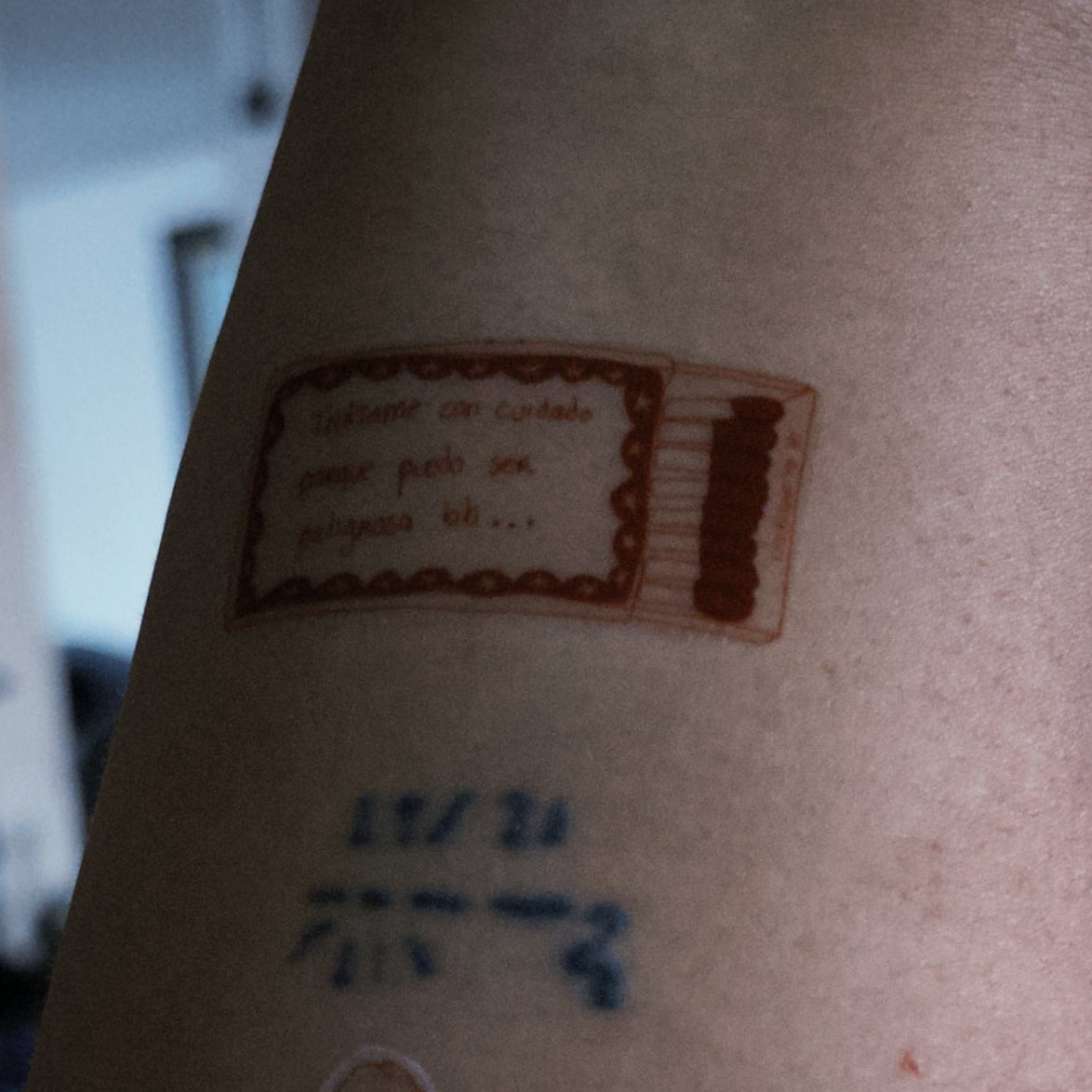 Tatuaje temporal cerillos