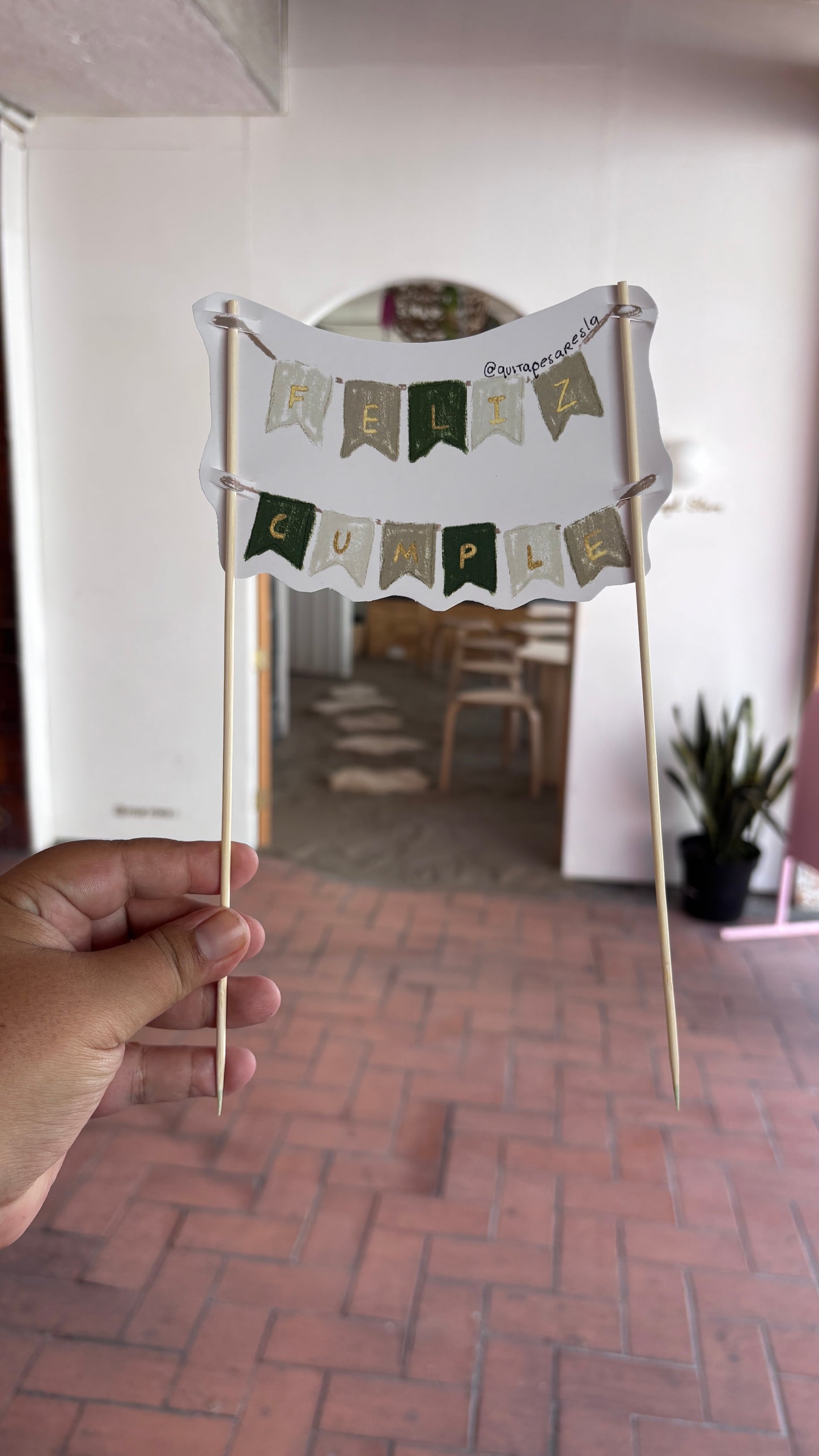 Letrero de cumpleaños