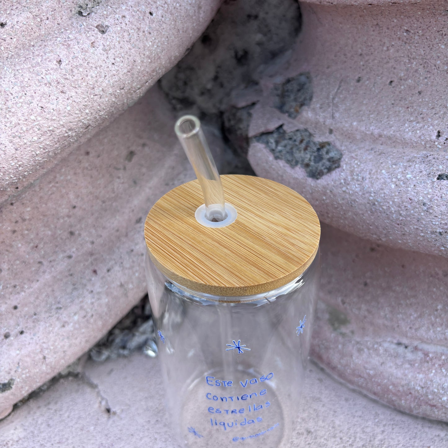 Vaso agüita de estrellas