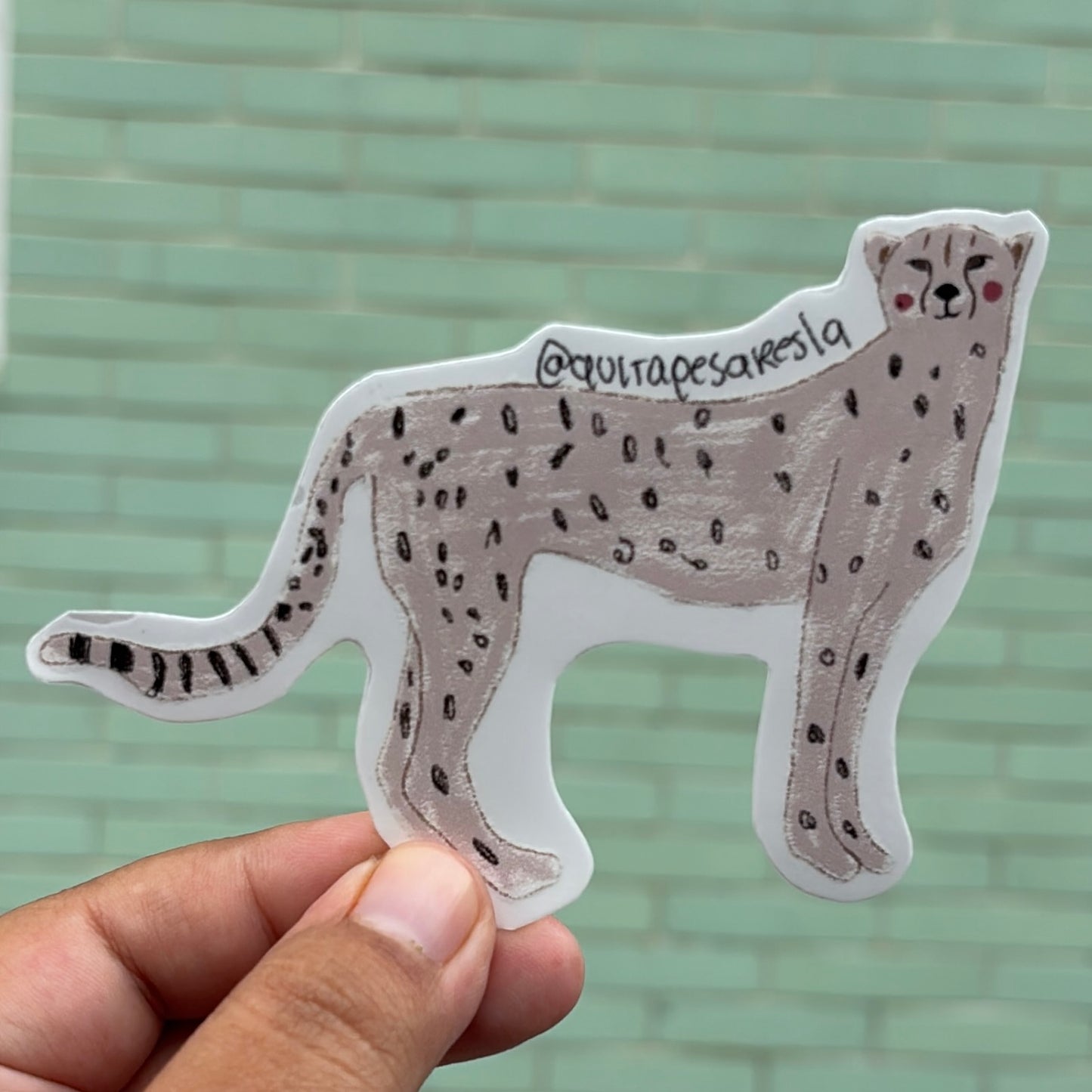 Sticker chita rosa