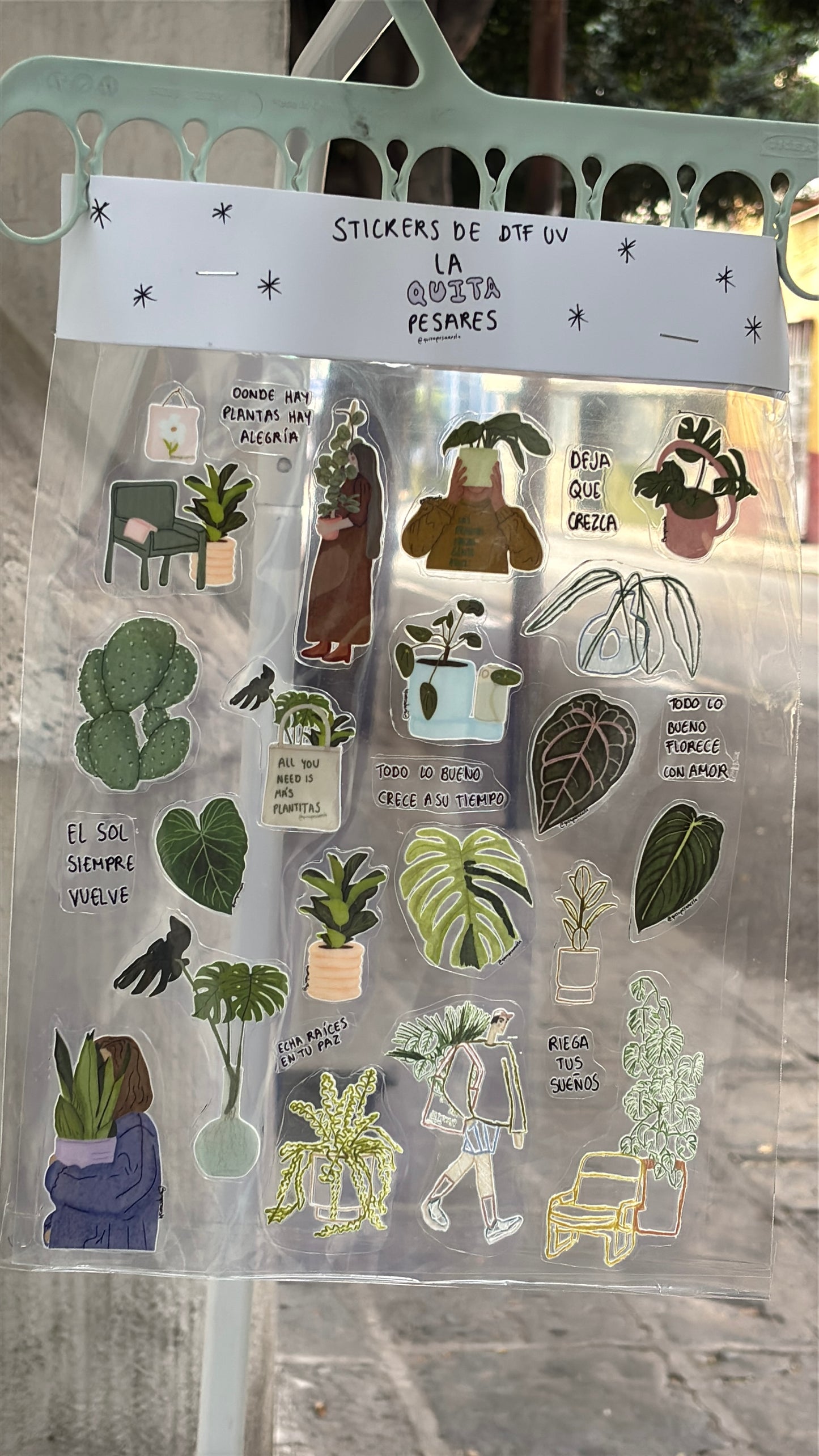 Stickers dtf UV plantas