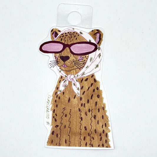 Sticker leopardo cool