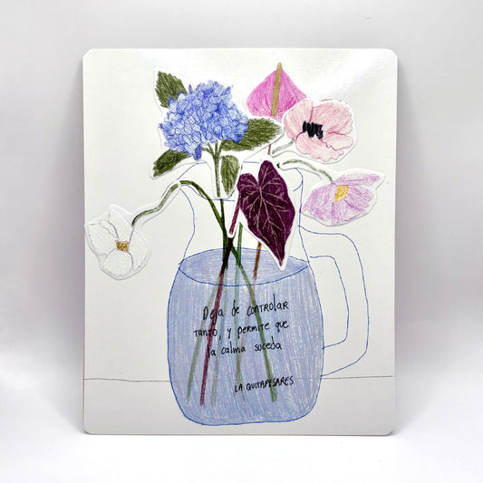 Plantilla de stickers flores