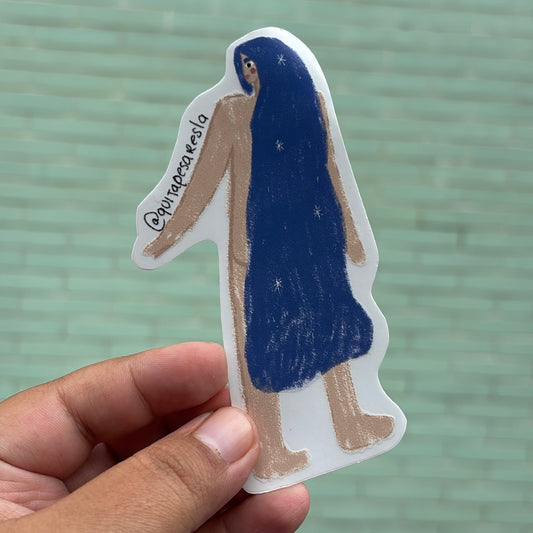 Sticker chica parada