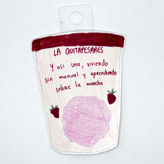 Sticker helado de fresa