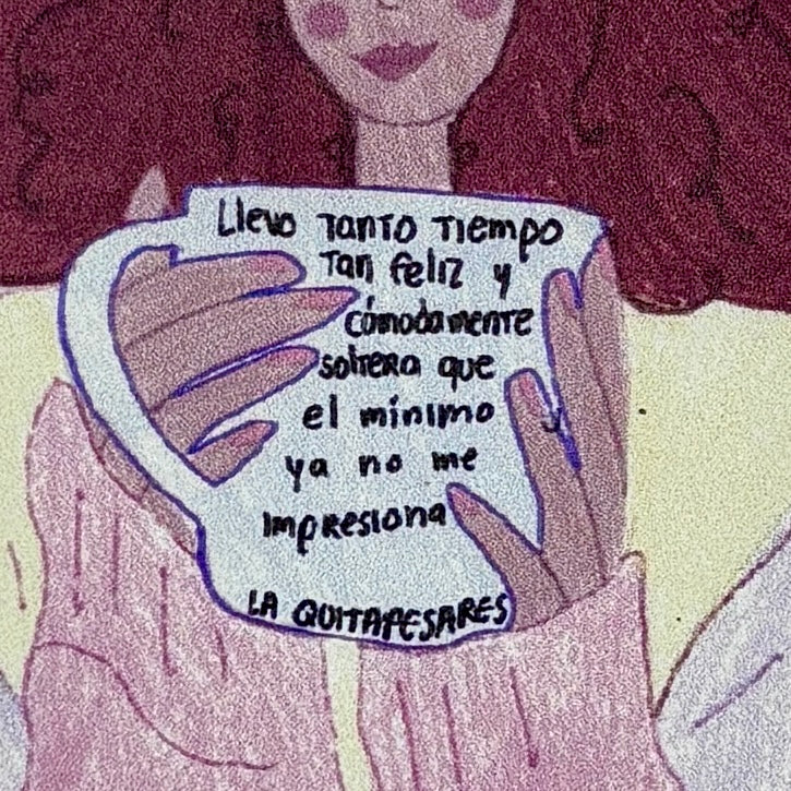 Sticker soltera mínimo