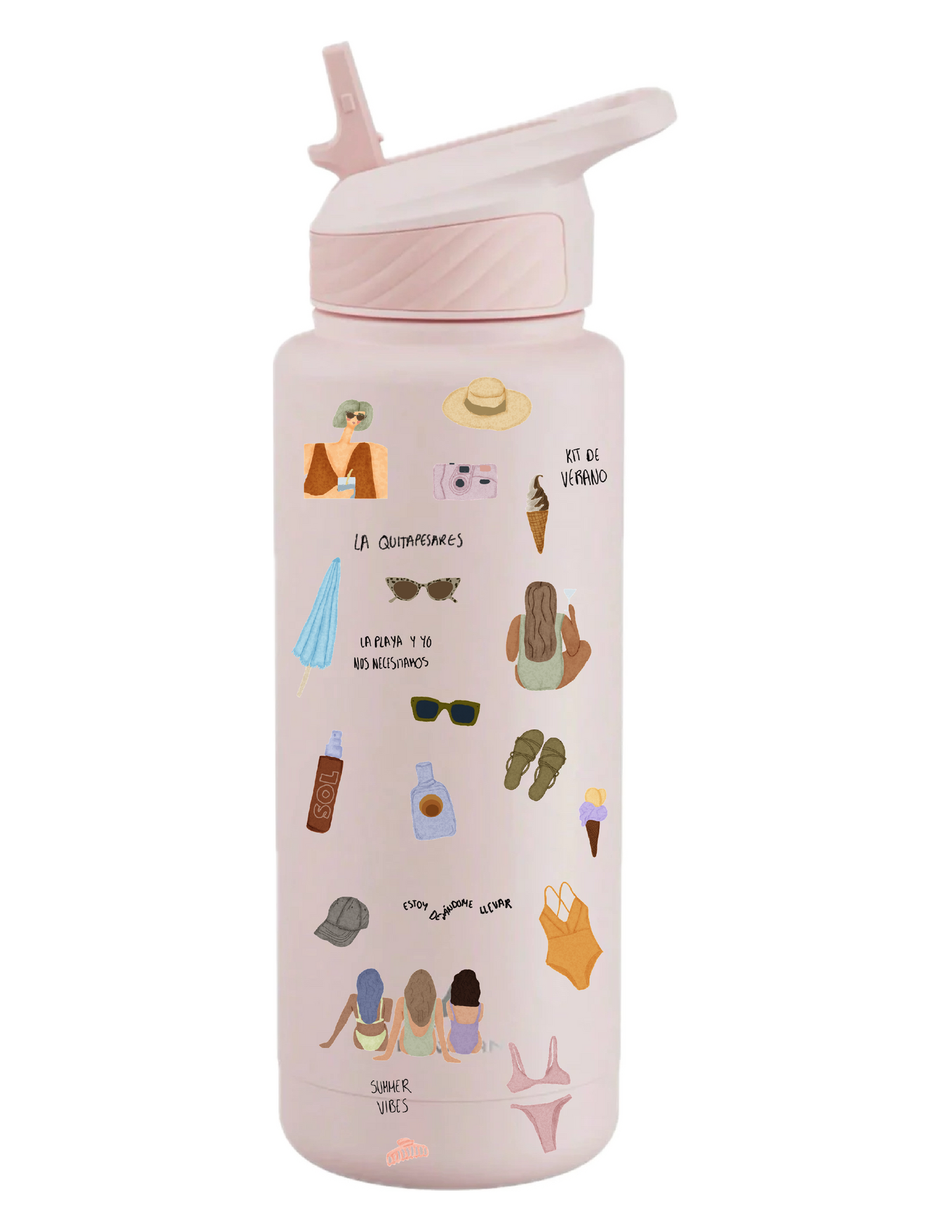 Plantilla de stickers Playa