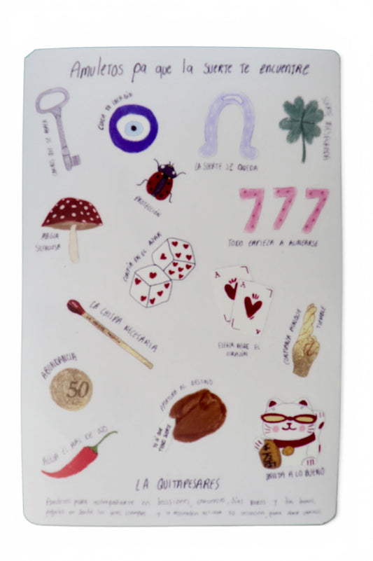 Plantilla de stickers buena suerte