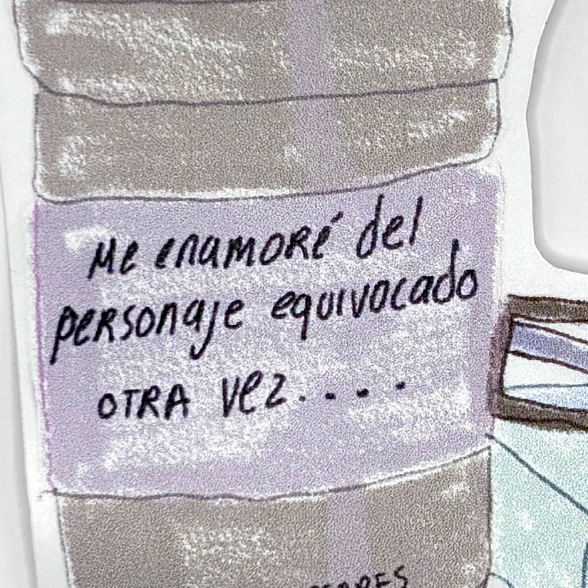 Sticker personaje equivocado