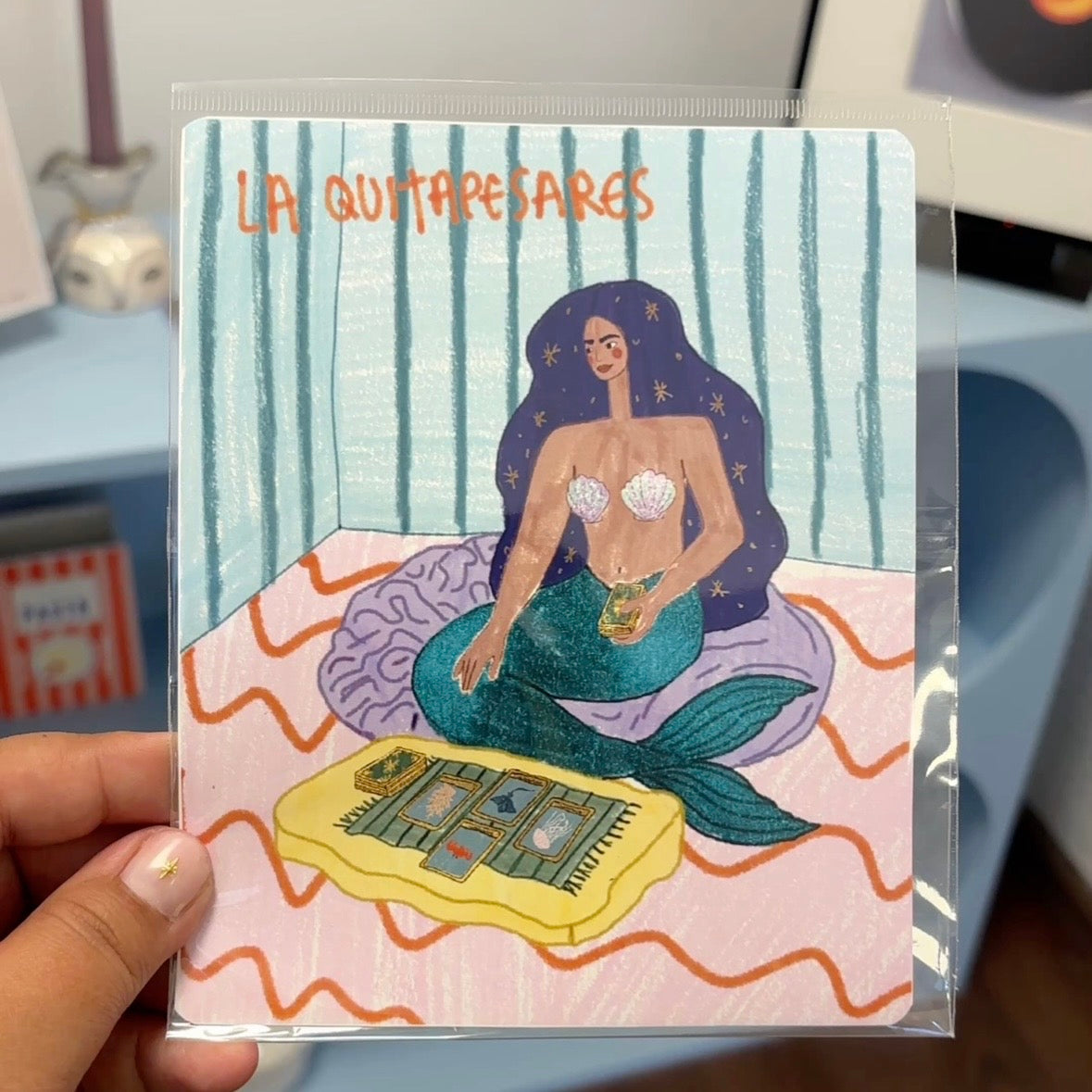 Print Sirena cotidiana tarot