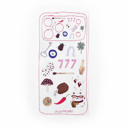 Plantillas de sticker pal cel suerte