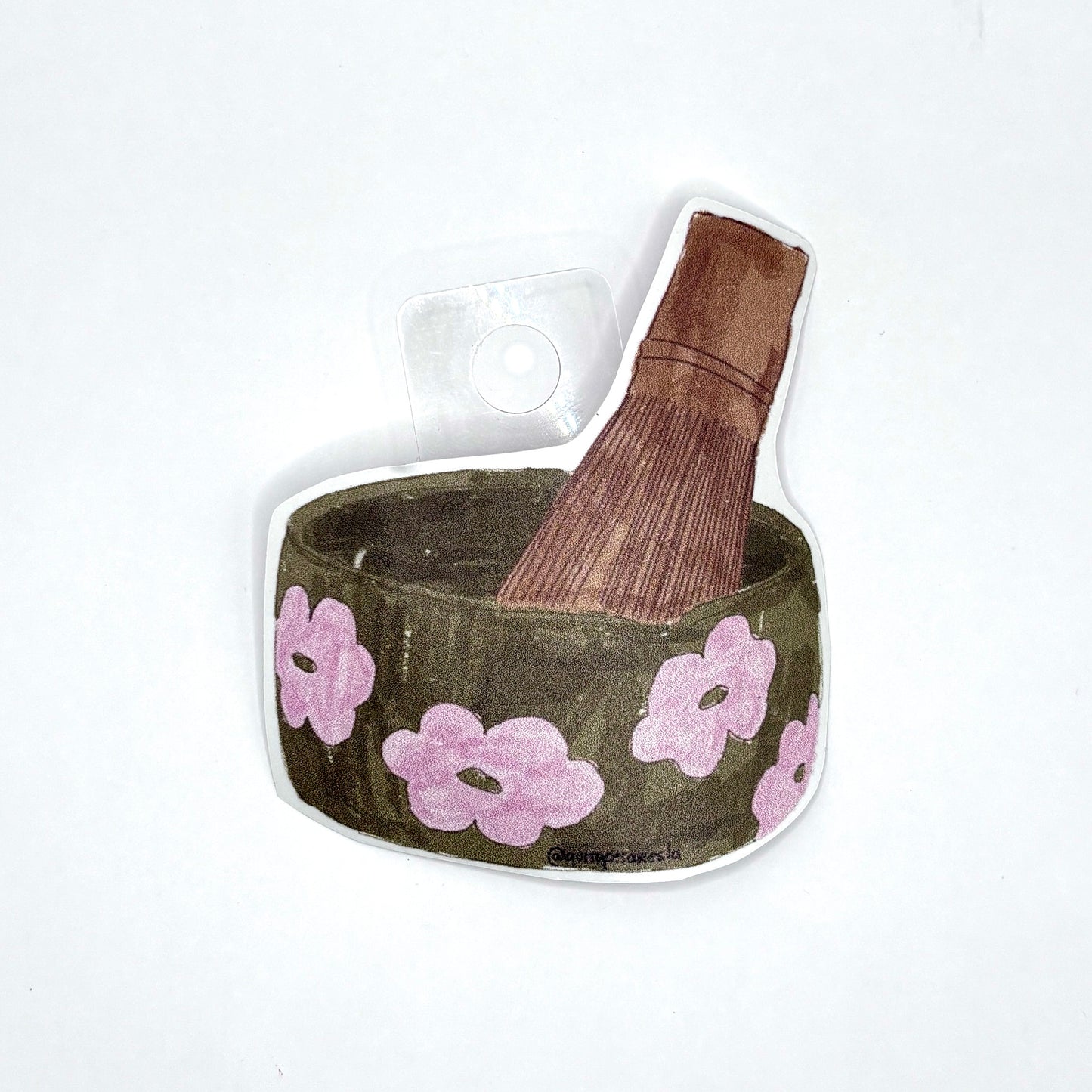 Sticker bowl matcha