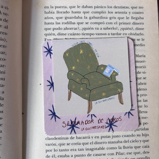 Separador de libros sillón