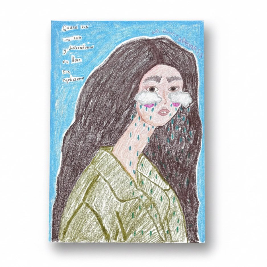 Dibujo original quiero ser una nube