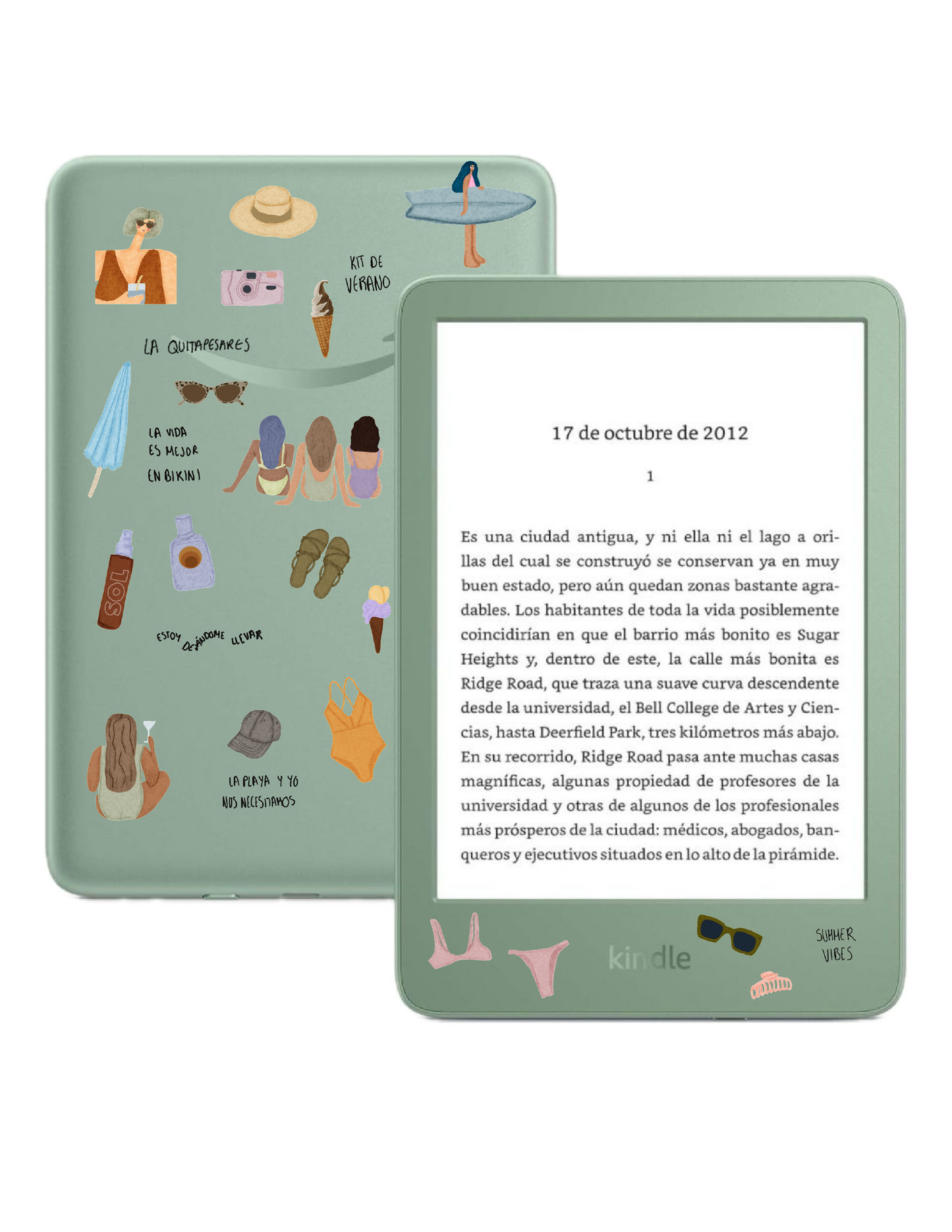 Plantilla de stickers Playa