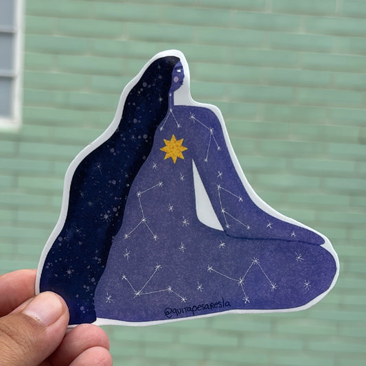 Sticker chica cósmica