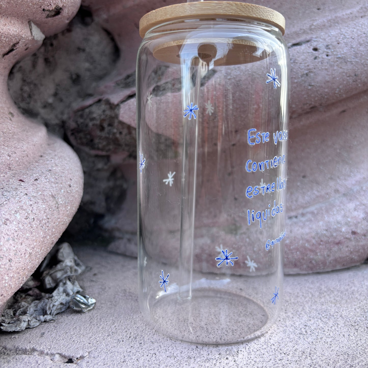 Vaso agüita de estrellas