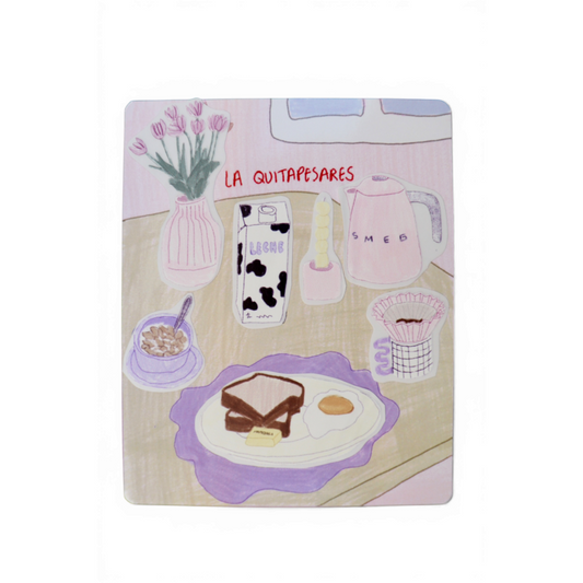 Plantilla de stickers desayuno