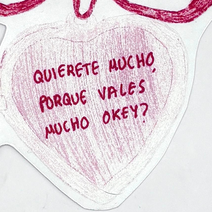 Sticker relicario quiérete