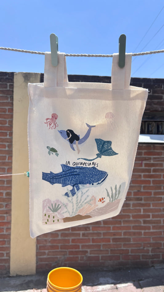 Tote bag mundo marino