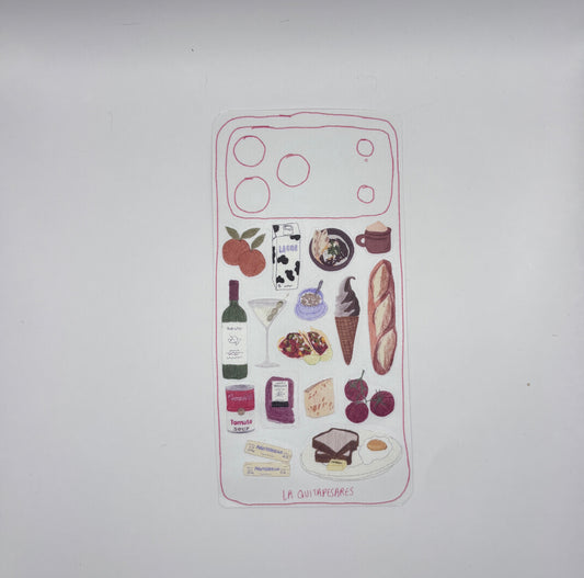 Plantilla de stickers pa’l celular comida