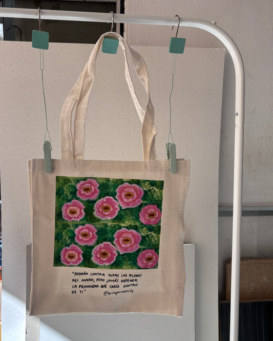 Tote bag flores