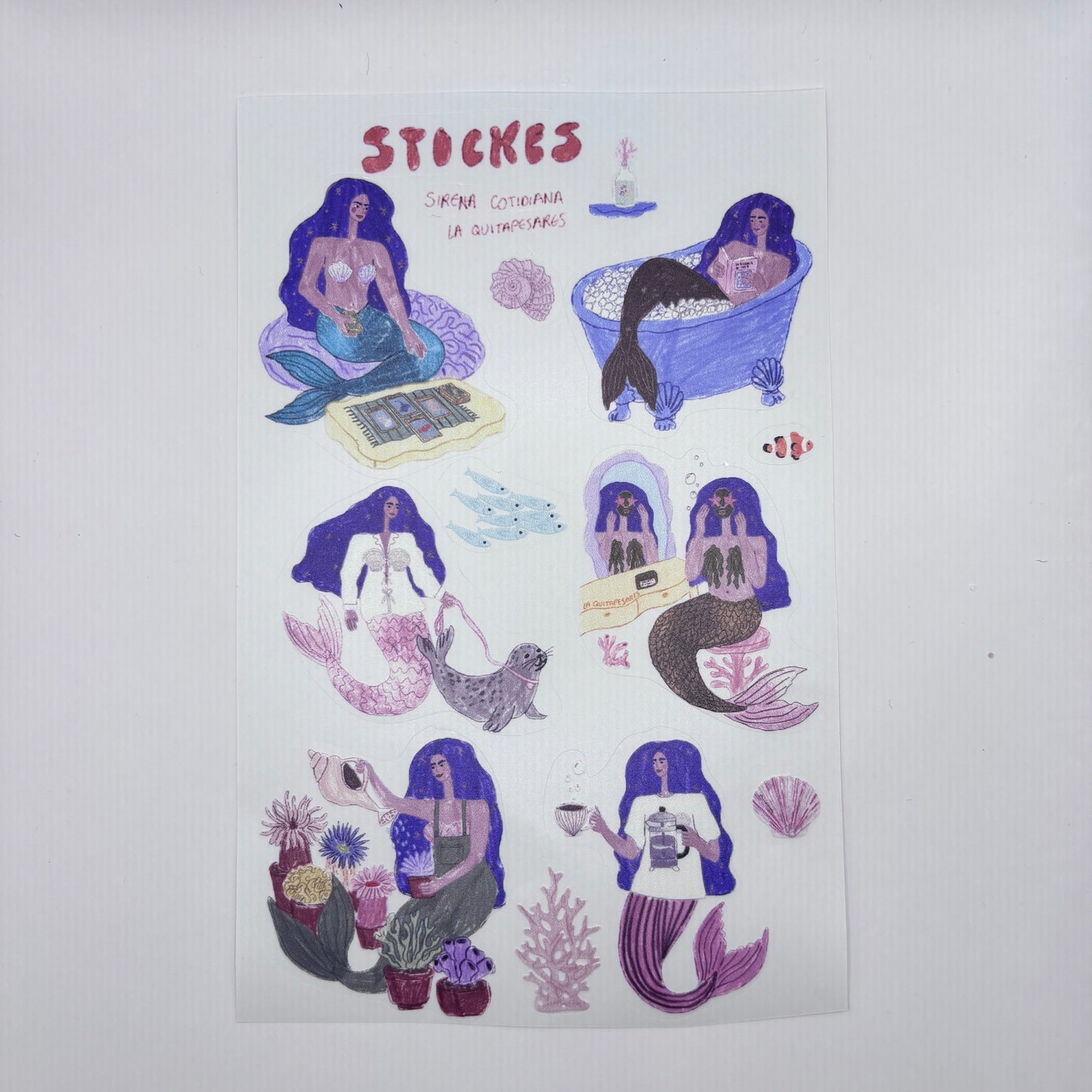 Plantilla de shickers sirena cotidiana