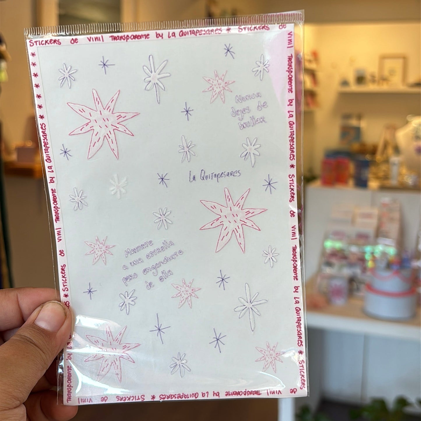 Plantilla de stickers estrellas