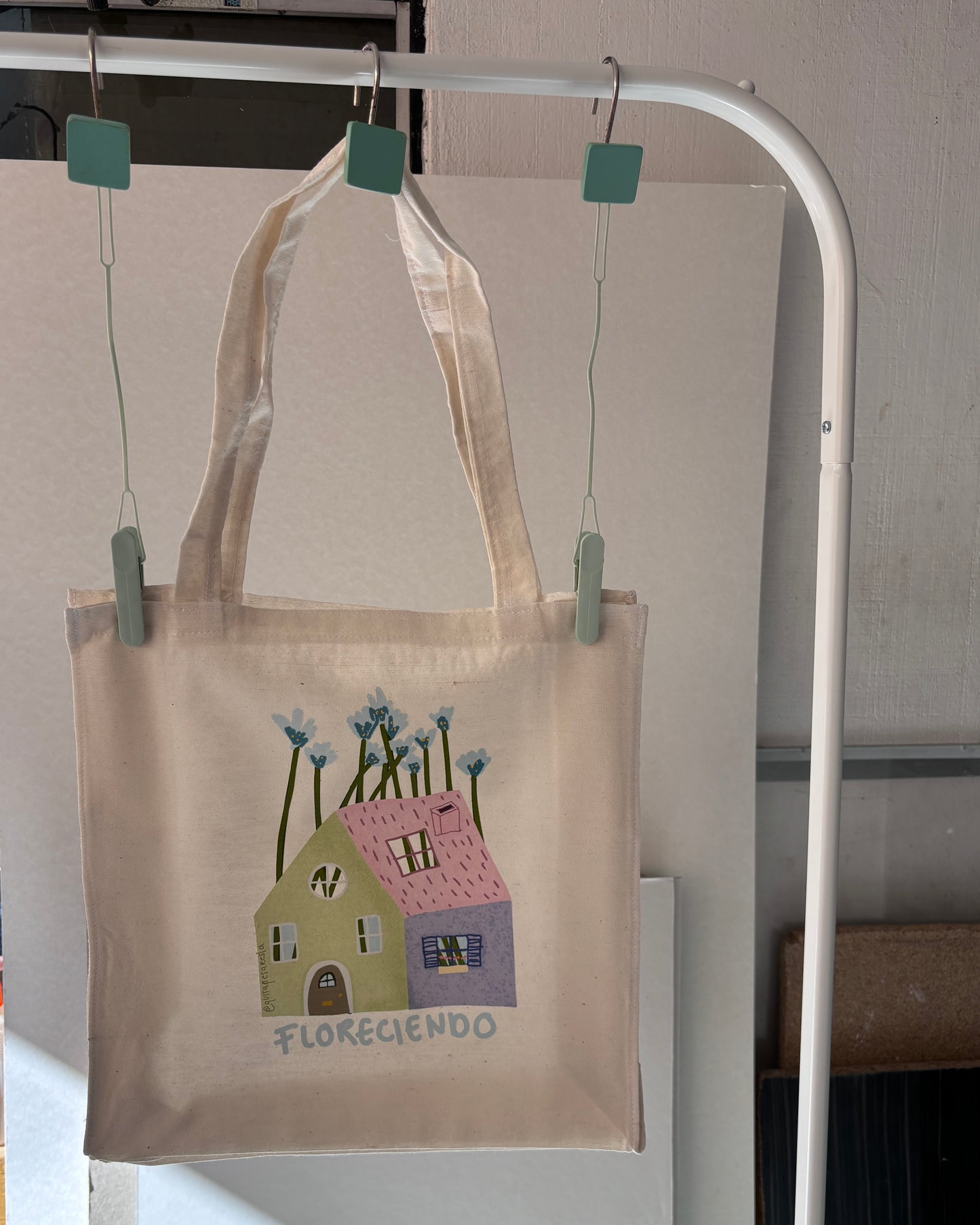 Tote bag florecer