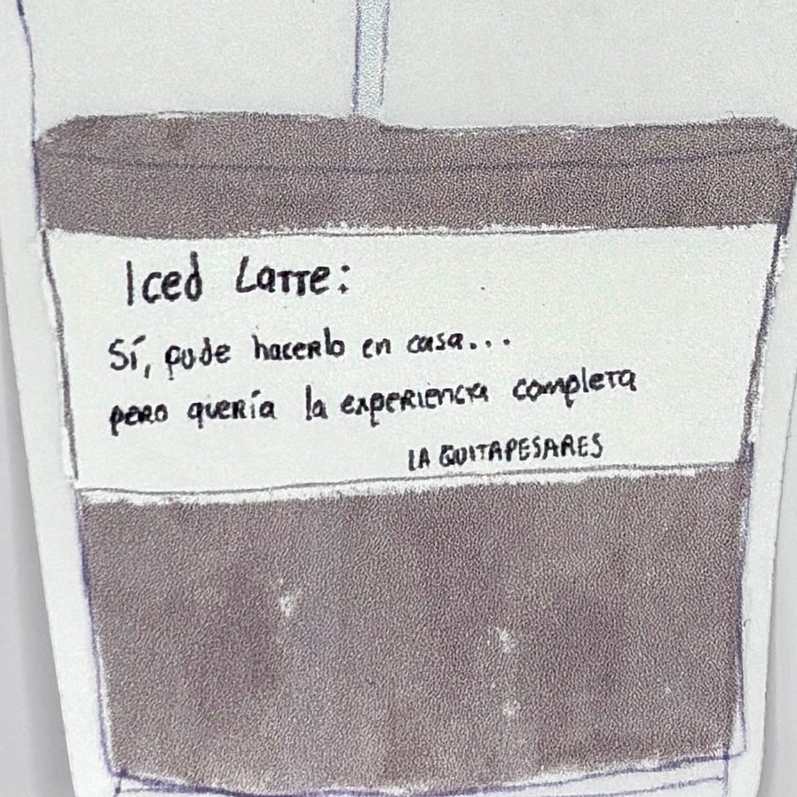 Sticker latte