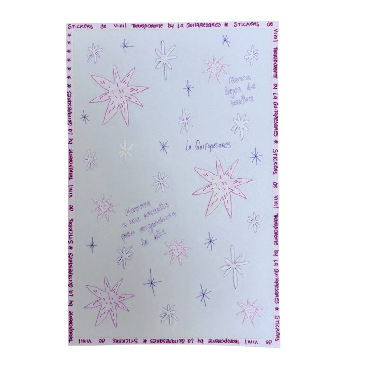 Plantilla de stickers estrellas