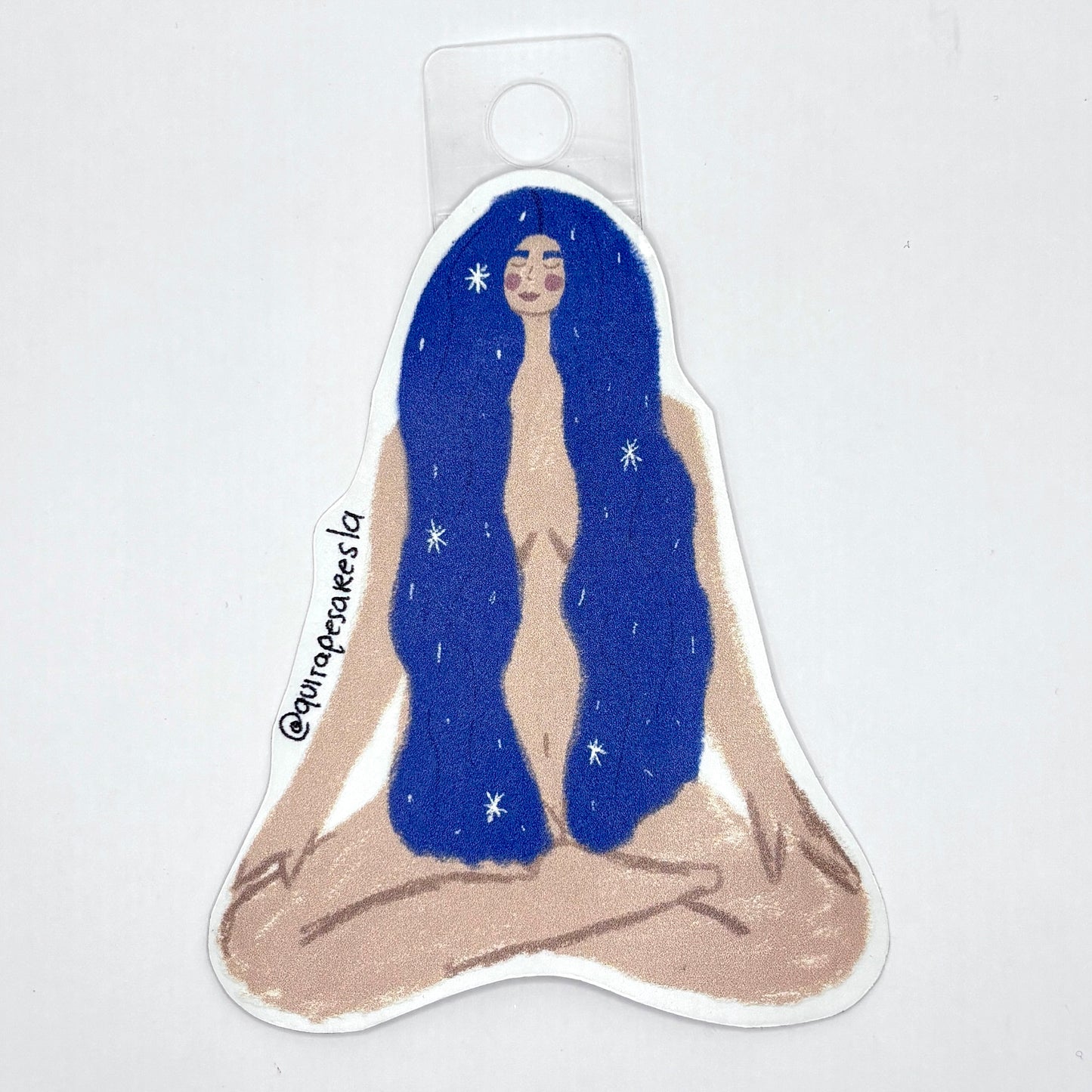 Sticker chica meditación