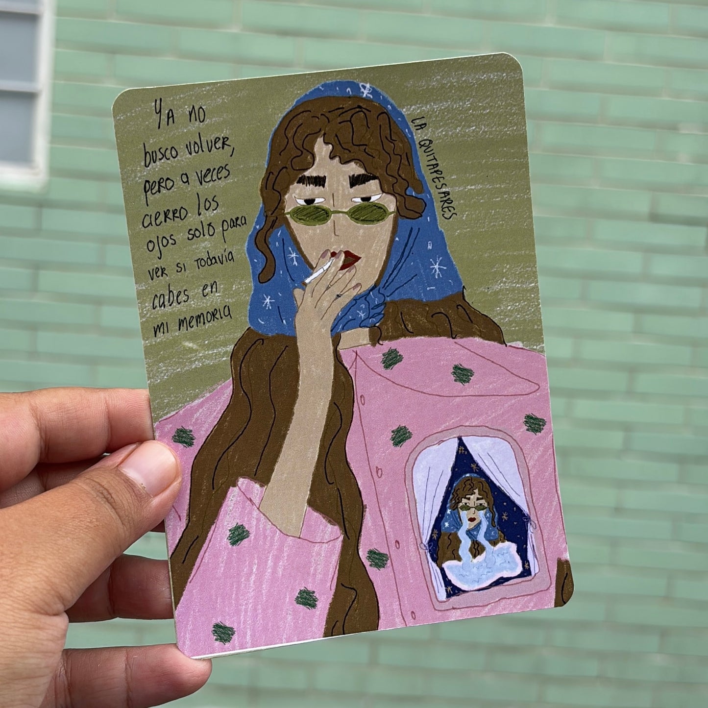 Postal chica introspectiva