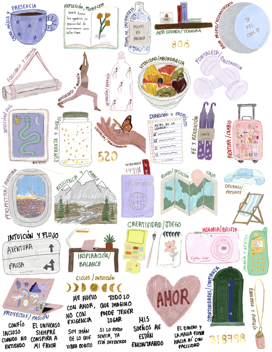 Visión board 2026 descargable uso personal