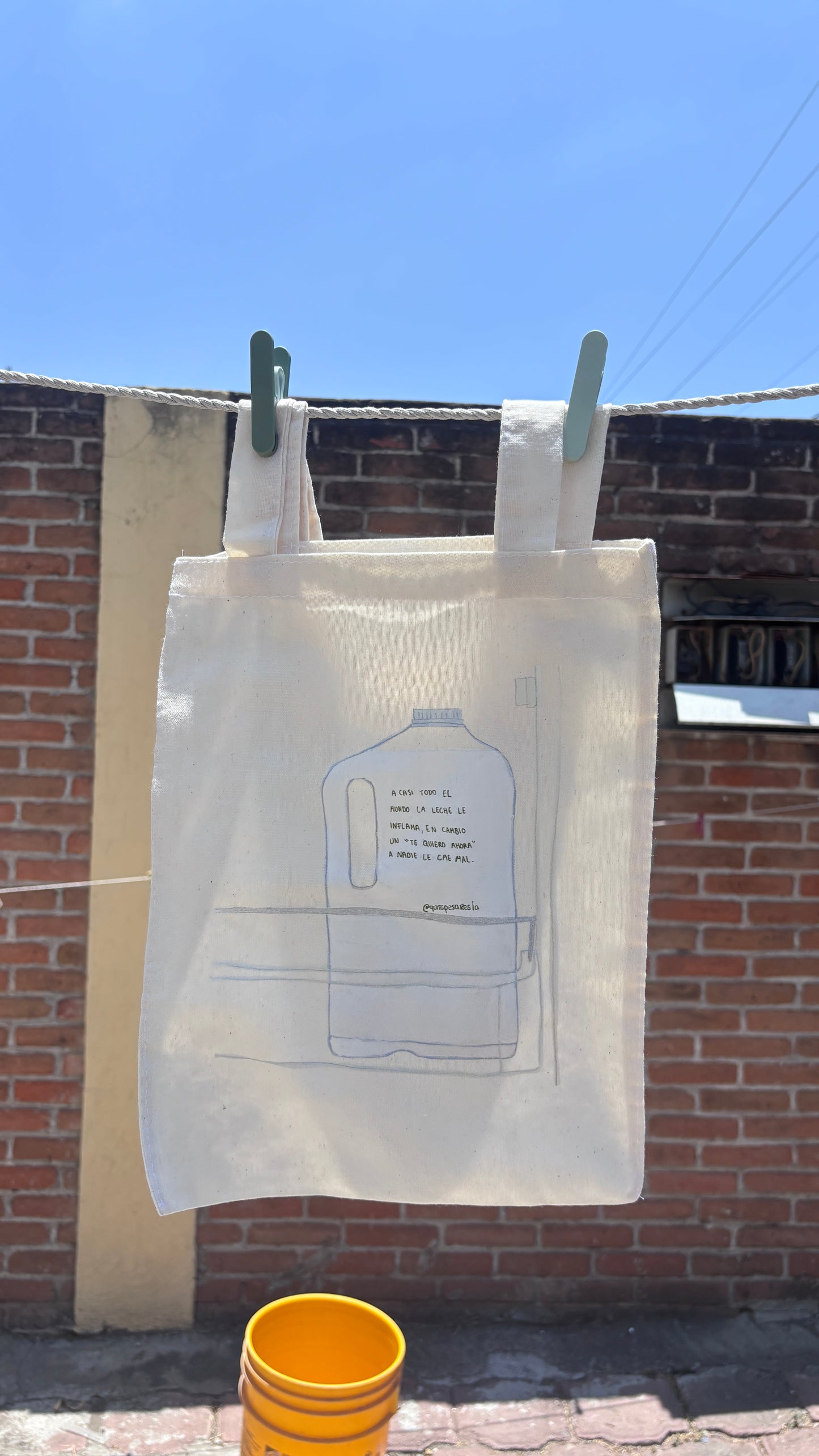 Tote bag leche